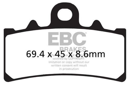 Brakes - FA606HH Fully Sintered - EBC (Front) - One Rotor (Front) at baycity powerparts