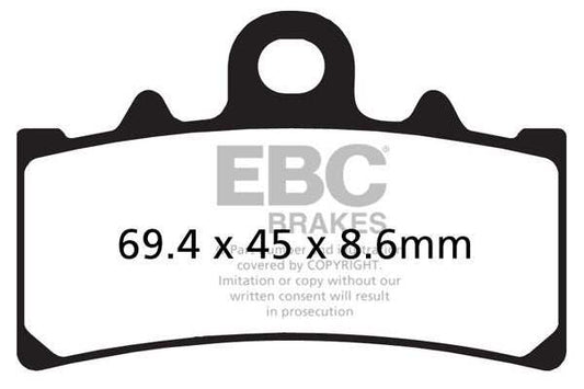Brakes - FA606HH Fully Sintered - EBC (Front) - One Rotor (Front) at baycity powerparts