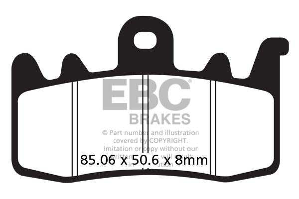 Brakes - FA630HH Fully Sintered - EBC (Front) - One Set for one Rotor