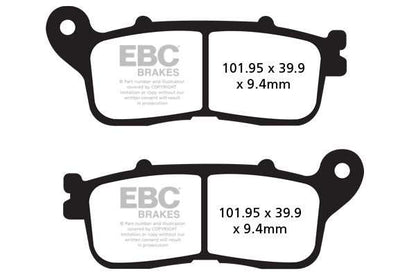 Brakes - FA636HH  Fully Sintered - EBC (Rear) - One Set ( One Rotor) - Rear at baycity powerparts