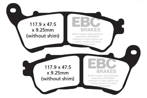 Brakes -  FA640HH Fully Sintered- EBC (Front) - One Rotor ( One Set) - Front baycity powerparts