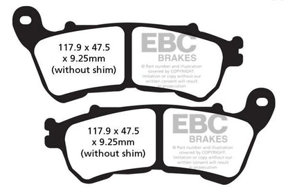 Brakes -  FA640HH Fully Sintered- EBC (Front) - One Rotor ( One Set) - Front baycity powerparts