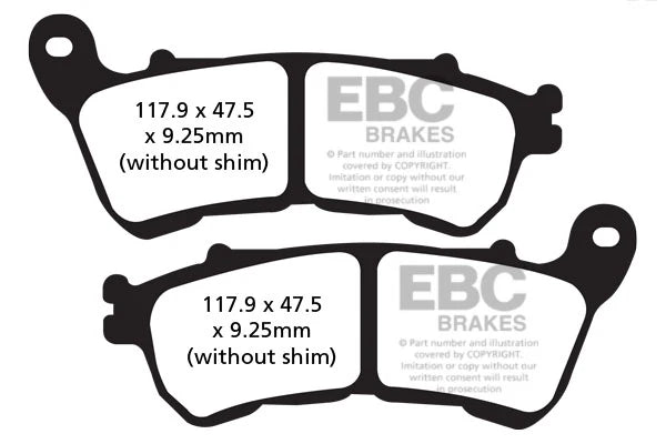 Brakes - FA640 Organic - EBC (Front) at baycity powerparts