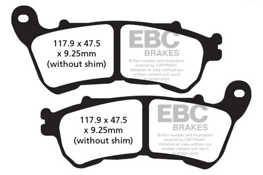 Brakes - FA640 Organic - EBC (Front) at baycity powerparts