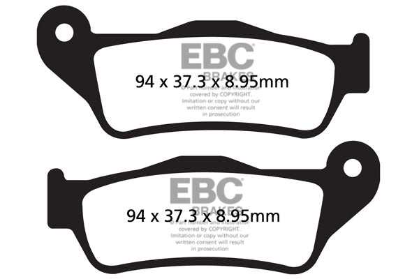 Brakes - FA643HH Fully Sintered - EBC (Rear) - One Rotor (One Set ) - Rear at baycity powerparts