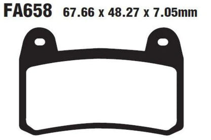Brakes -  FA658HH Fully Sintered - EBC - Front - 2N /  1 PAIR  (1 Caliper) at baycity powerparts