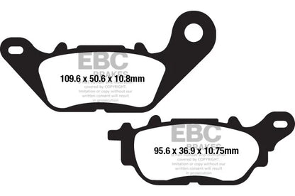 Brakes -  FA662HH Fully Sintered- EBC (Rear) - 2N / 1 Pair (Rear Rotor) baycity powerparts