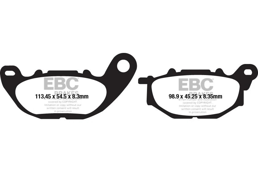 Brakes - FA663HH Fully Sintered - EBC (Front) - One Set (Front Rotor) at baycity powerparts
