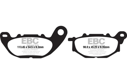 Brakes - FA663HH Fully Sintered - EBC (Front) - One Set (Front Rotor) at baycity powerparts