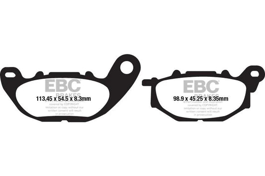 Brakes - FA663 Organic - EBC (Front) - Front ( 2N / 1 PAIR) - 1 ROTOR by baycity powerparts