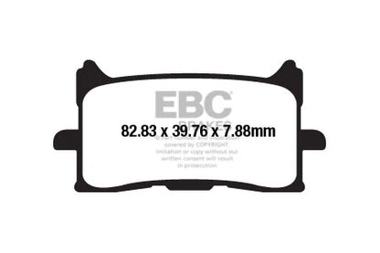 Brakes -  FA679HH Fully Sintered - EBC (Front) - One Set (One Rotor) - Rear at baycity powerparts