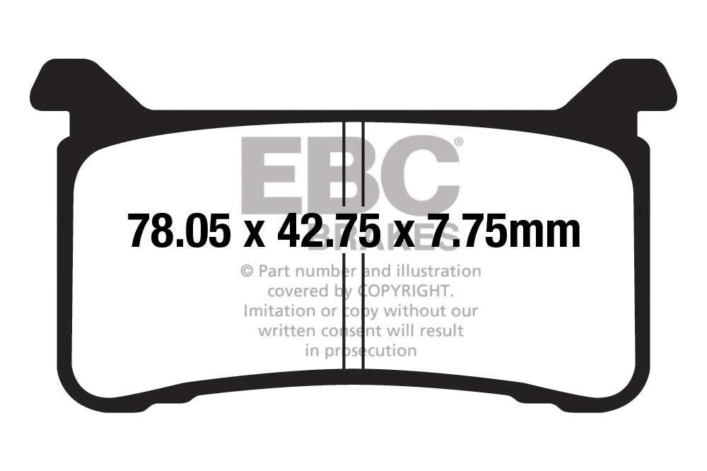Brakes - FA700HH Fully Sintered  - EBC - One Rotor / 2N ( 1 Pair) by baycity powerparts