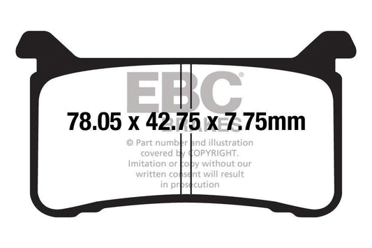 Brakes - FA700HH Fully Sintered  - EBC - One Rotor / 2N ( 1 Pair) by baycity powerparts