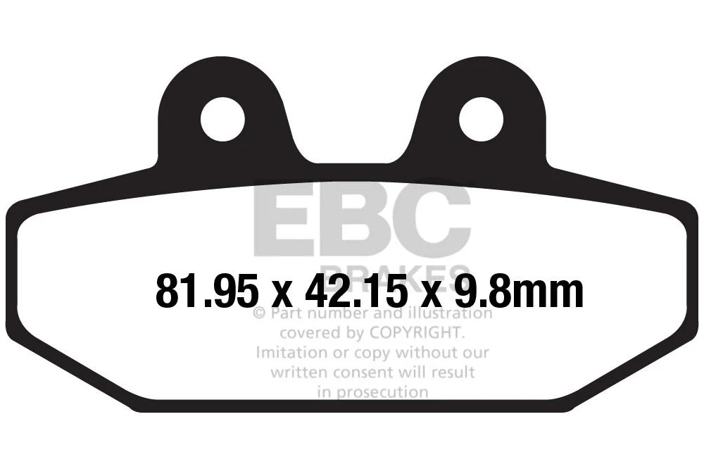 Brakes -  FA710HH Fully Sintered - EBC - One Rotor ( 2N / 1 PAIR) - Rear at baycity powerparts