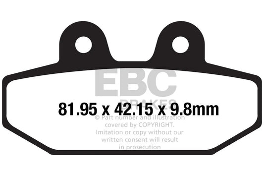 Brakes -  FA710HH Fully Sintered - EBC - One Rotor ( 2N / 1 PAIR) - Rear at baycity powerparts