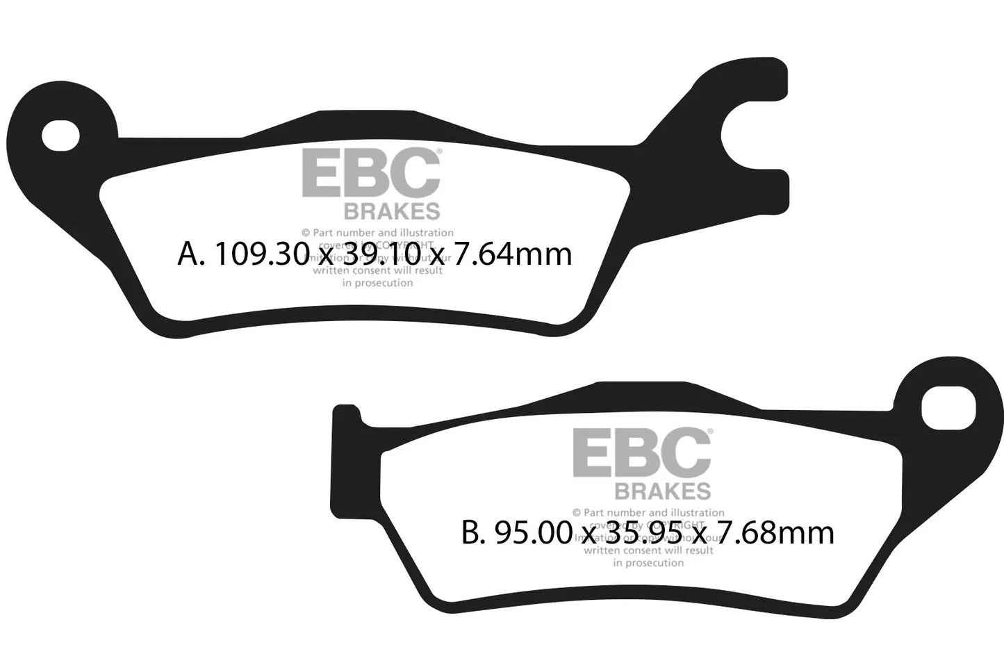 Brakes - FA715HH Fully Sintered  - EBC (Front) - One Set ( One Rotor) - Front at baycity powerparts