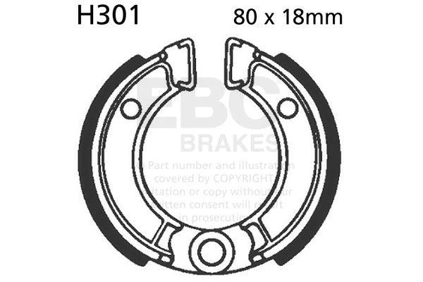 Brakes - FAH301 Organic- EBC - One set ( One Rotor) - Front / Rear at baycity powerparts