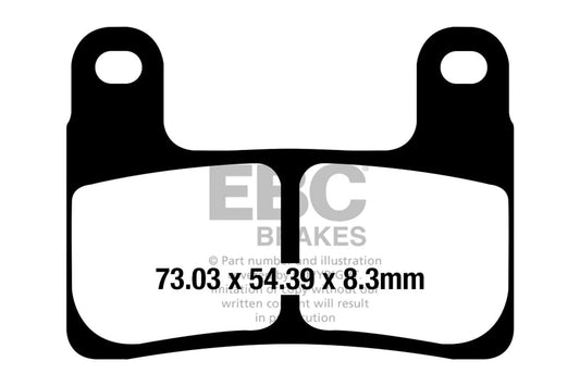 Brakes - Fully Sintered FA724HH - EBC - One Rotor by baycity powerparts