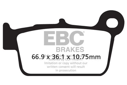 Brakes - MXS367 Motocross Race - EBC (Rear) - One Set ( One Rotor) Rear baycity powerparts