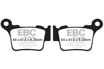 Brakes - MXS368 Motocross Race - EBC (Rear) - One Set (One Rotor) - Rear at baycity powerparts