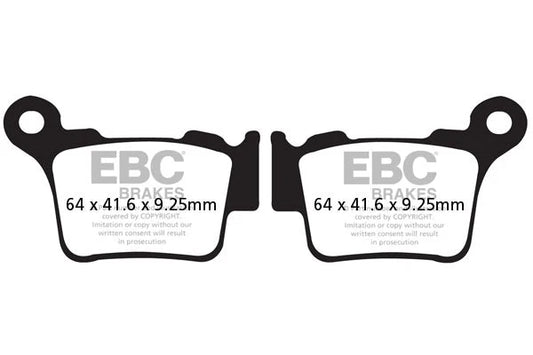 Brakes - MXS368 Motocross Race - EBC (Rear) - One Set (One Rotor) - Rear at baycity powerparts