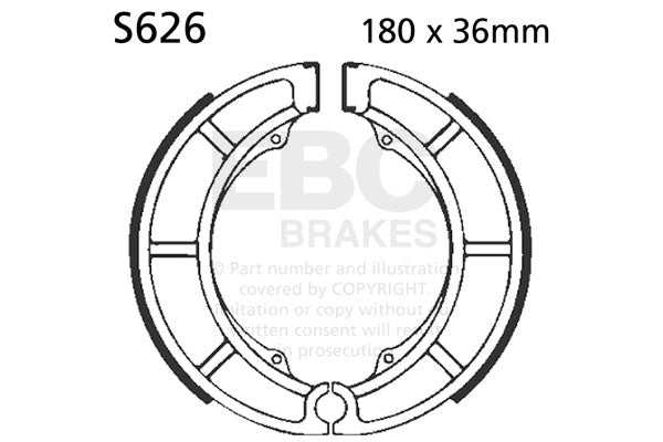 Brakes - S626 Organic - EBC - Rear at baycity powerparts