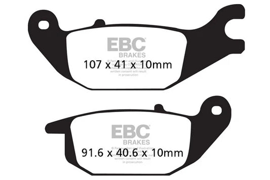 Brakes - SFA343 Organic - EBC (Rear) at baycity powerparts