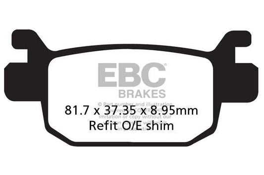 Brakes - SFA415HH Fully Sintered - EBC (Rear) - One Set (One Rotor) - Rear at baycity powerparts