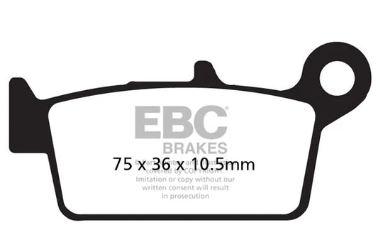 Brakes - Sintered FA131R - EBC - One Rotor ( one Set)