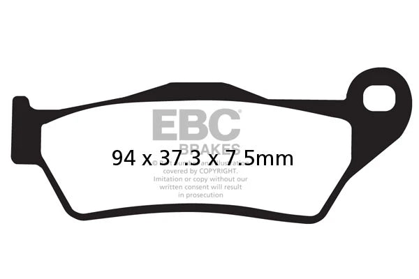 Brakes - Sintered FA181R - EBC - Front Set (one Set) at baycity powerparts 