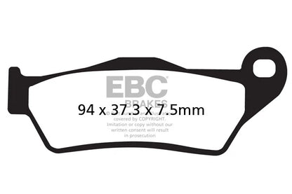 Brakes - Sintered FA181R - EBC - Front Set (one Set) at baycity powerparts 
