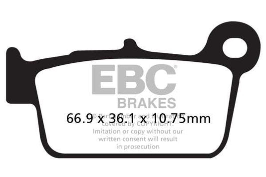 Brakes - Sintered FA367R - EBC - One Set ( One Rotor) Rear at baycity powerparts
