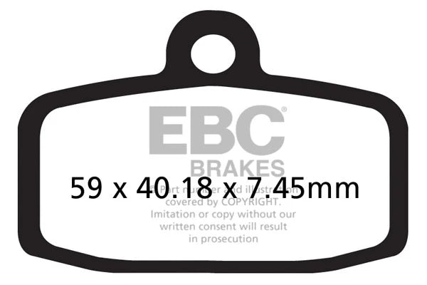 Brakes - Sintered FA612R - EBC - One Set ( One Rotor) - Front at baycity powerparts