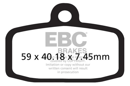 Brakes - Sintered FA612R - EBC - One Set ( One Rotor) - Front at baycity powerparts