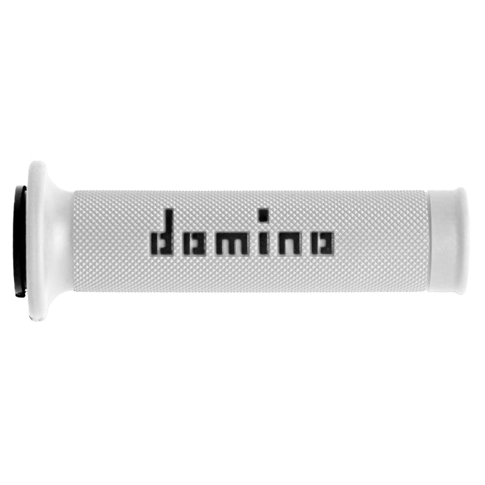 Baycity Power Parts Domino handlebar grips A010 white black for dirt bike and street bike handlebars