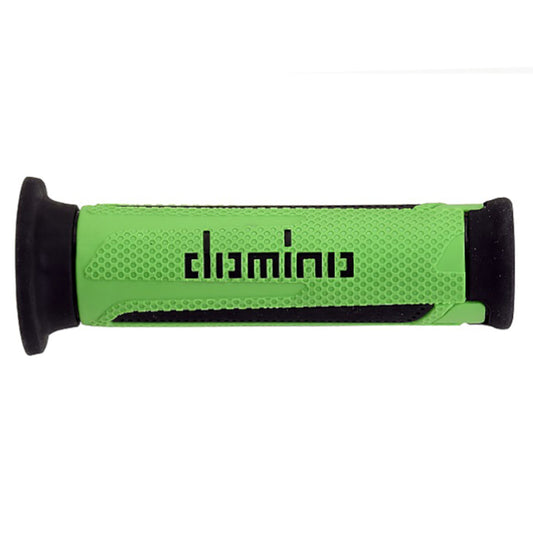Baycity Power Parts Domino handlebar grips A350 green black for dirt bike and street bike handlebars