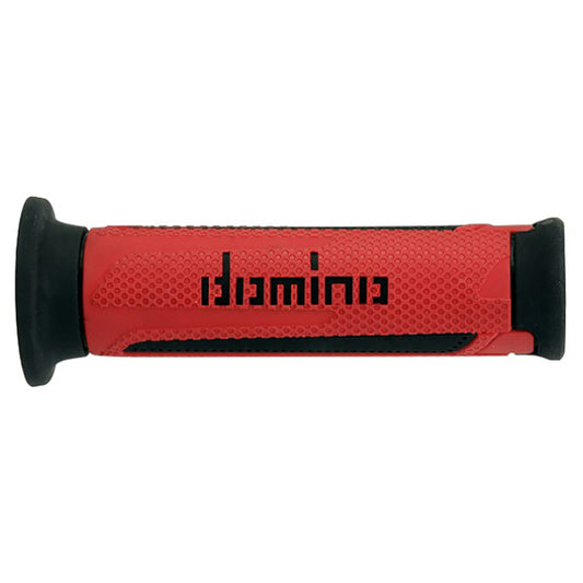 Baycity Power Parts Domino handlebar grips A350 red black for dirt bike and street bike handlebars
