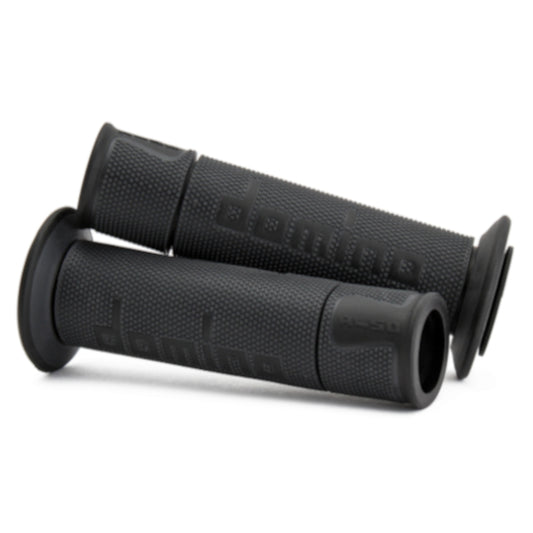 Baycity Power Parts Domino handlebar grips A450 anthracite black for dirt bike and street bike handlebars