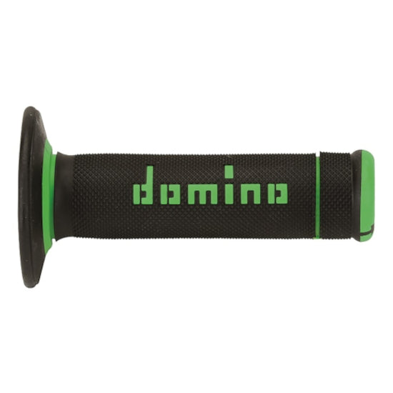 Domino A190 X-Treme Black Green motorcycle handlebar grips for maximum grip and rider control