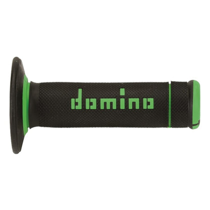 Domino A190 X-Treme Black Green motorcycle handlebar grips for maximum grip and rider control