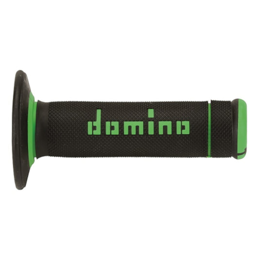 Baycity Power Parts Domino handlebar X-Treme grips A190 black and green for dirt bike and street bike handlebars
