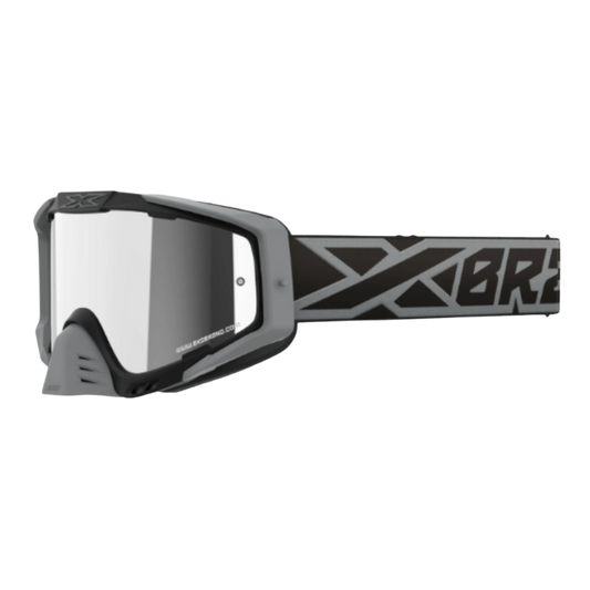 front view of EKS Brand Goggle Black/Silver