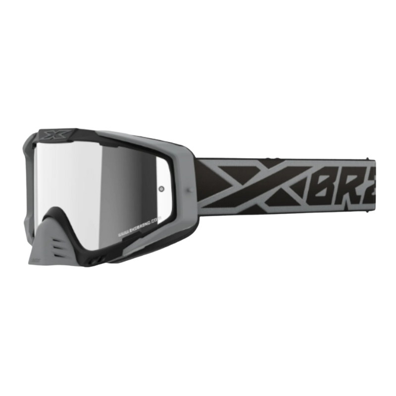 front view of EKS Brand Goggle Black/Silver