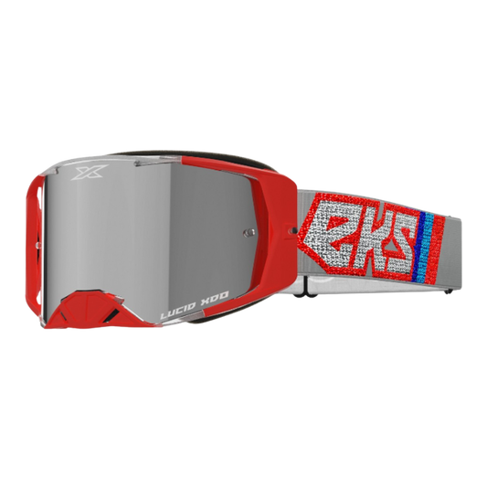 front view of EKS Brand Lucid Goggle 2024 - Silver Mirror Lens
