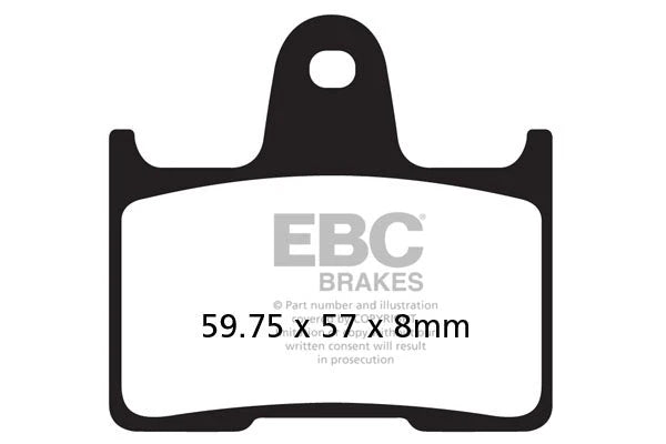 EPFA254HH Fully Sintered  - EBC (Rear) - One Set (Rear Rotor) at baycity powerparts
