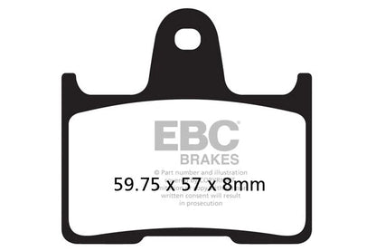 EPFA254HH Fully Sintered  - EBC (Rear) - One Set (Rear Rotor) at baycity powerparts