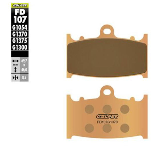 Galfer FD107G1370 sintered brake pads motorcycle braking upgrade Baycity Power Parts