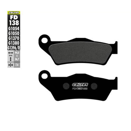 Galfer FD138G1050 Semi Metal Compound Brake Pads Baycity Power Parts