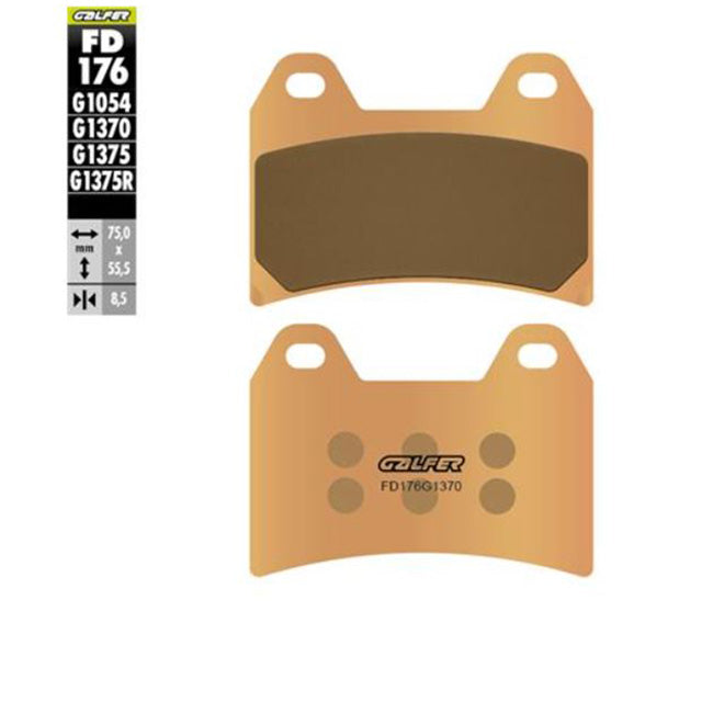 Galfer FD176G1370 sintered brake pads motorcycle braking upgrade Baycity Power Parts

