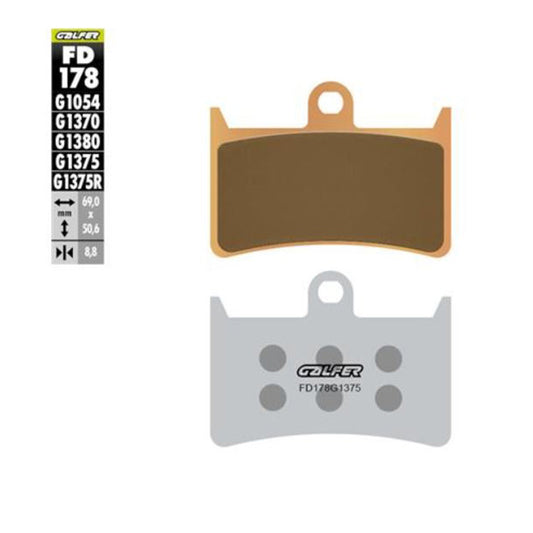 Galfer FD178G1375 sintered brake pads motorcycle braking upgrade Baycity Power Parts